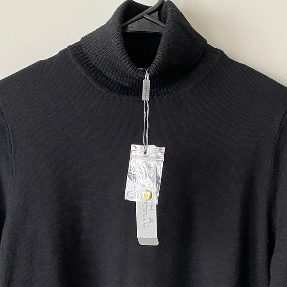 Joseph A. Black Turtleneck Petite Small NWT - Picture 5 of 9